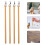 8Pièces Manche Bambou Naturel Pour Art Beige 9