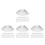 60Pcs Easy Clean Stainless Steel Range Hood Grease Mesh Filter Silver 4