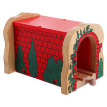 2Pièces Tunnel Bois Pour Rails De Train Jouet DIY Couleurs Variées