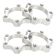 12Pièces Flange Alu 6 Boulons Pour De Argenté