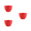 3Pièces Bols Silicone Rouge Anti-Chute Pour Masques DIY 7