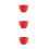 3Pièces Bols Silicone Rouge Anti-Chute Pour Masques DIY 6