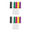 12Pcs Plastic Refillable Aromatherapy Tubes Compact Multi-Color 5