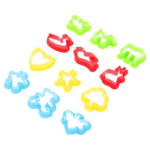 24Pièces Argile Plastique Enfants Kit Découpe Moules DIY Colorés