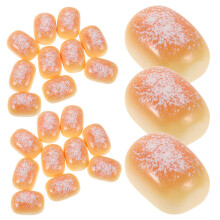 150Pièces Accessoires Pain Miniature Résine Orange Décoration DIY