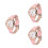 3Pièces Casual Quartz Bracelet Cuir Mode Élégante 8