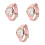 3Pièces Casual Quartz Bracelet Cuir Mode Élégante 4
