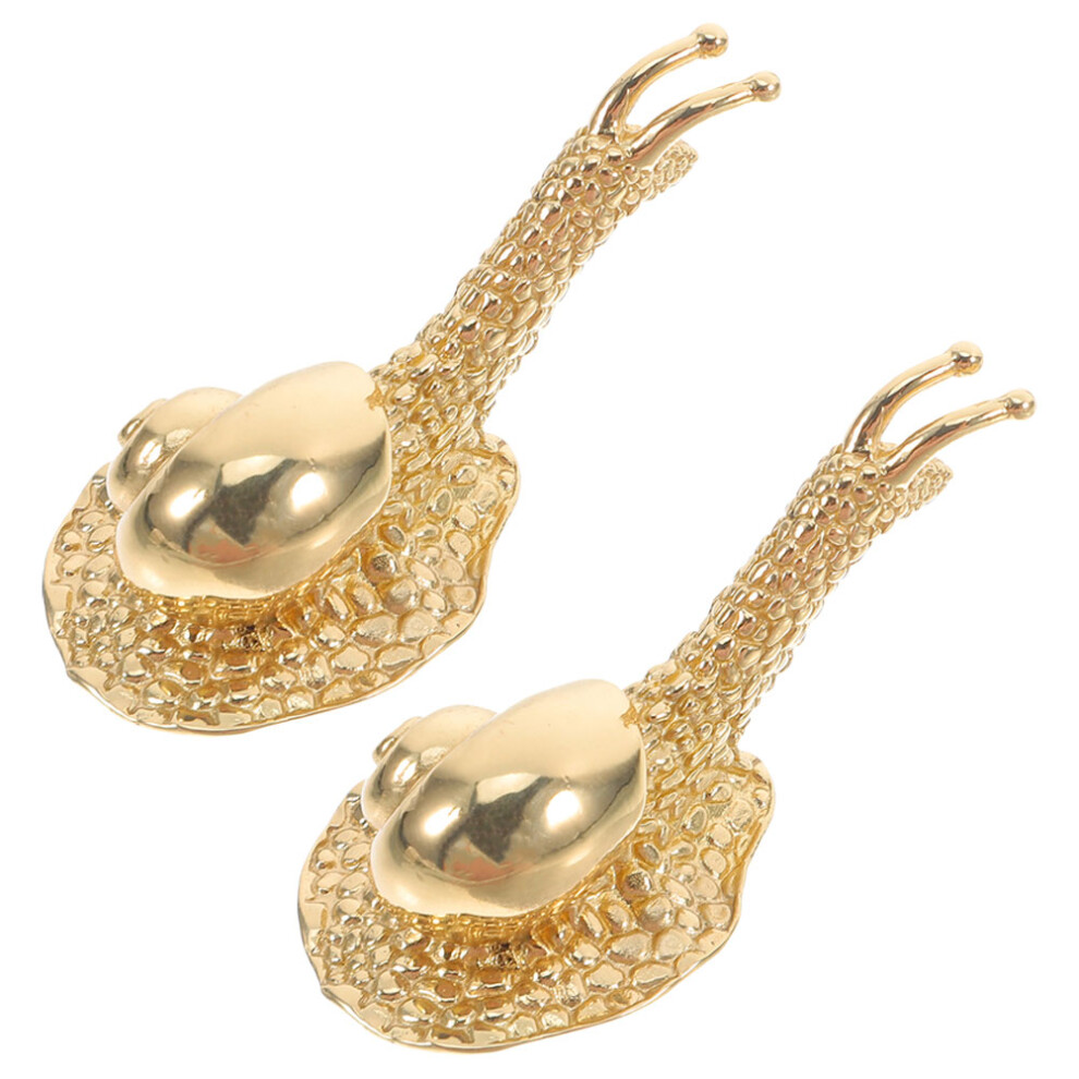 6Pcs Durable Brass Cabinet Pulls Snail Design Vintage Decorative Knobs 3554268744338