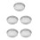 5Pcs Practical Silver Stainless Steel Flour Sieve Fine Mesh Strainer 8