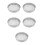 5Pcs Practical Silver Stainless Steel Flour Sieve Fine Mesh Strainer 4