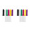 12Pcs Plastic Refillable Aromatherapy Tubes Compact Multi-Color 3