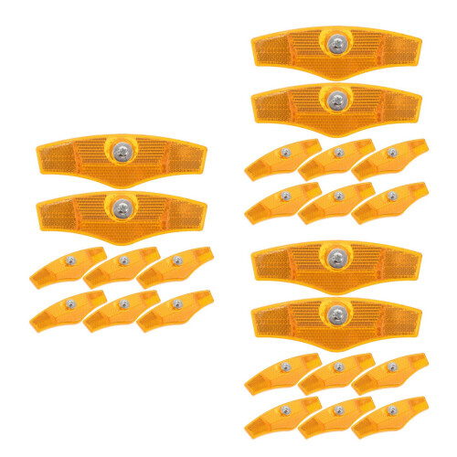 24Pièces Réflecteurs Orange Compact 1