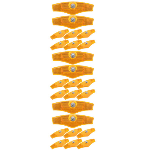 24Pièces Réflecteurs Orange Compact 2