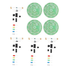 8Sets Beginner Soldering Practice Kit with Durable Plastic Boards