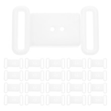 300Pcs ABS Quick Release Buckles for Strap Clasps White Front Closure