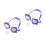 2Pcs Blue Kids Swimming Waterproof Goggles for Pool 5