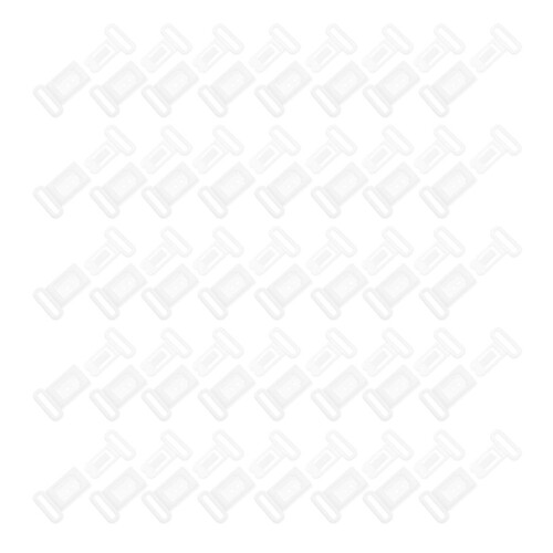 300Pcs ABS Quick Release Buckles for Strap Clasps White Front Closure 1