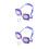 2Pcs Blue Kids Swimming Waterproof Goggles for Pool 2