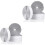 4Pcs Durable Self Adhesive Hook and Loop Tape White for Fixing Items 3