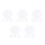 20Pcs Small White Artist Canvas Boards Cotton Material for Drawing Use 5