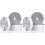 4Pcs Durable Self Adhesive Hook and Loop Tape White for Fixing Items 2