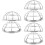 6Pcs Fire Sprinkler Head Guards Aluminum Durable Silver Indoor 8