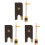 3Sets Professional Violin Bow Frog Replacement Tool Wood Metal Copper 4