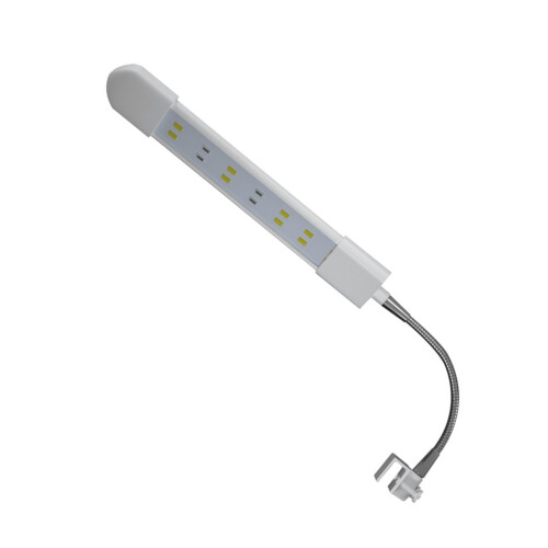2Pcs Easy Install White Fish Tank LED Clip Lamp Aquarium Light