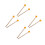 4Pairs Ergonomic Orange Wood Rubber Mallets for Drum Percussion Use 5