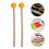 4Pairs Ergonomic Orange Wood Rubber Mallets for Drum Percussion Use 11
