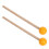 4Pairs Ergonomic Orange Wood Rubber Mallets for Drum Percussion Use 1