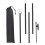 2Sets Lightweight Portable Light Pole Adjustable Camping Lamp Holder 3