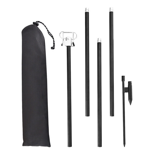 2Sets Lightweight Portable Light Pole Adjustable Camping Lamp Holder 2