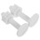 4Pcs Plastic Toilet Seat Screws and Nuts Set White Durable Replacement 3