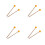 4Pairs Ergonomic Orange Wood Rubber Mallets for Drum Percussion Use 4