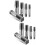 10Pcs Durable Carbon Steel Npt Tap Set Plumbing Screw Thread Tool 7