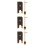 3Sets Professional Violin Bow Frog Replacement Tool Wood Metal Copper 10