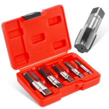 10Pcs Durable Carbon Steel Npt Tap Set Plumbing Screw Thread Tool