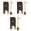 3Sets Professional Violin Bow Frog Replacement Tool Wood Metal Copper 5
