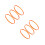 6Pcs Easy-Replace Orange Plastic Belts for Cotton Candy Machine Parts 5