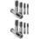 10Pcs Durable Carbon Steel Npt Tap Set Plumbing Screw Thread Tool 5