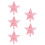 5Pcs Pink Glitter Christmas Tree Topper Star Waterproof Finials 4
