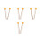 4Pairs Ergonomic Orange Wood Rubber Mallets for Drum Percussion Use 6