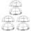 6Pcs Fire Sprinkler Head Guards Aluminum Durable Silver Indoor 4