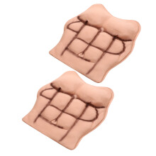 10Pcs Eva Fake Chest Muscles Light Yellow for Male Cosplay Costume