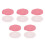10Pcs Durable Pink Cotton Changing Pad Covers Detachable & Washable 3