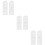 3Pairs Plastic Tilt Latch Window Locks White Snap-in Replacement Parts 11