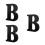 3Pcs Black Wood Letters for Wall and Table Decorative Craft Use 7