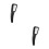 2Pcs Black ABS Home Shower Sprayer Pressurized Handheld Shower Head 5