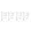 4Sets Lightweight Clear Ruler Protractor Set Portable Student Tool 6